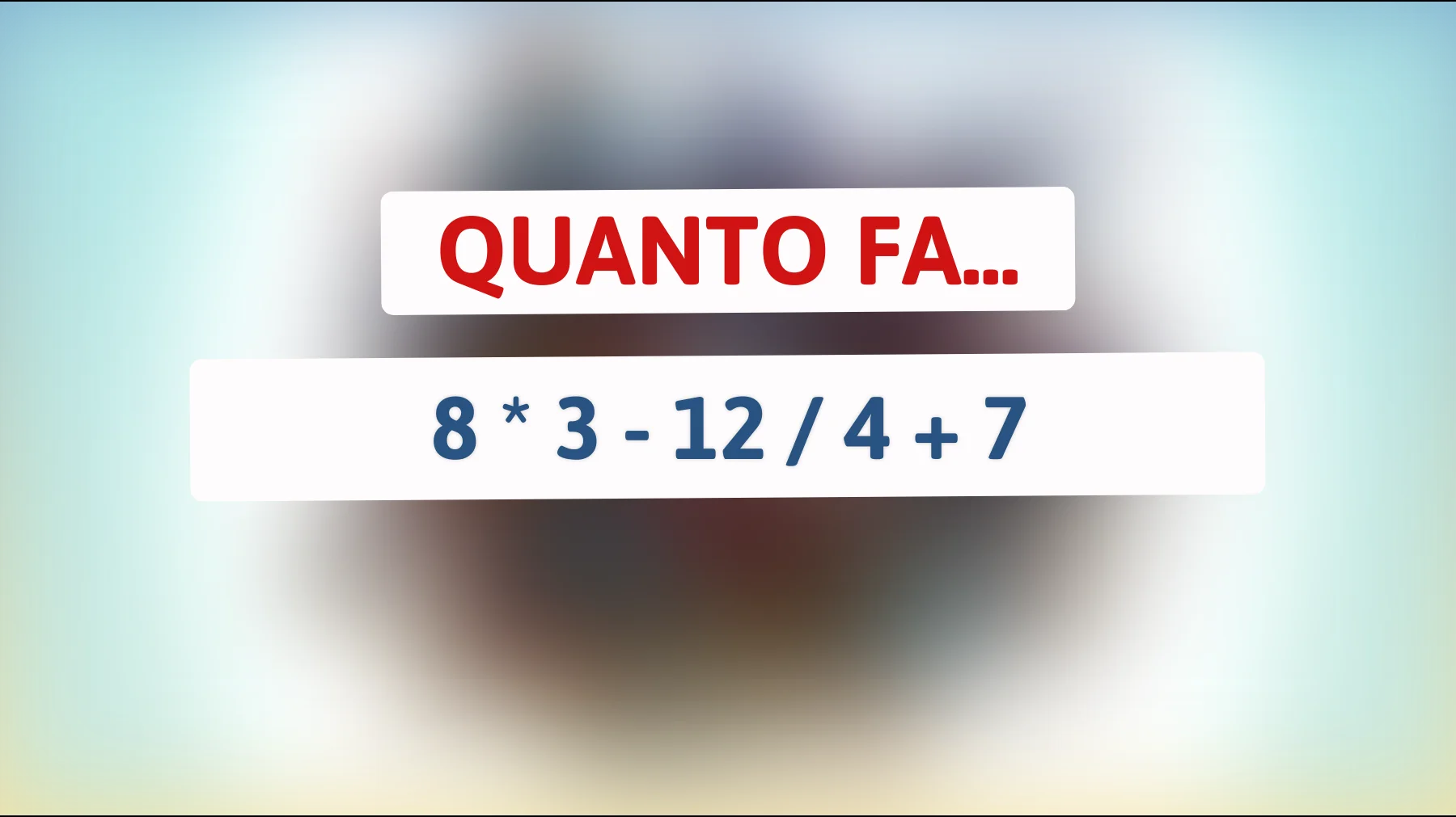 "Rispondi a questo enigma matematico apparentemente semplice che sta sfidando le menti più brillanti: hai il coraggio di provare?""