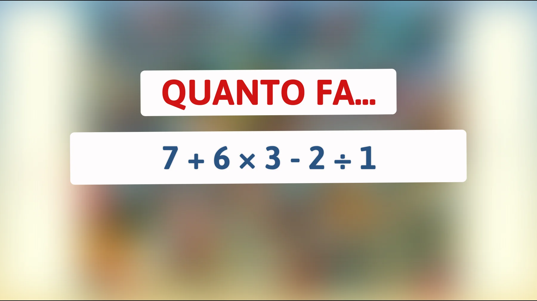 Il rompicapo matematico che solo i veri geni riescono a risolvere: tu ci riesci?"