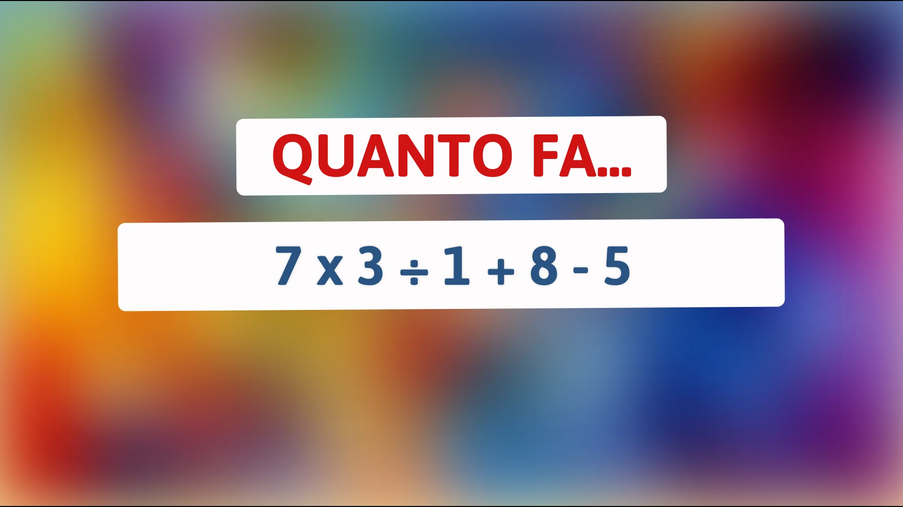 Sfida il tuo cervello: Sei abbastanza intelligente per risolvere questo indovinello matematico? Scopri se il tuo QI è superiore alla media!"