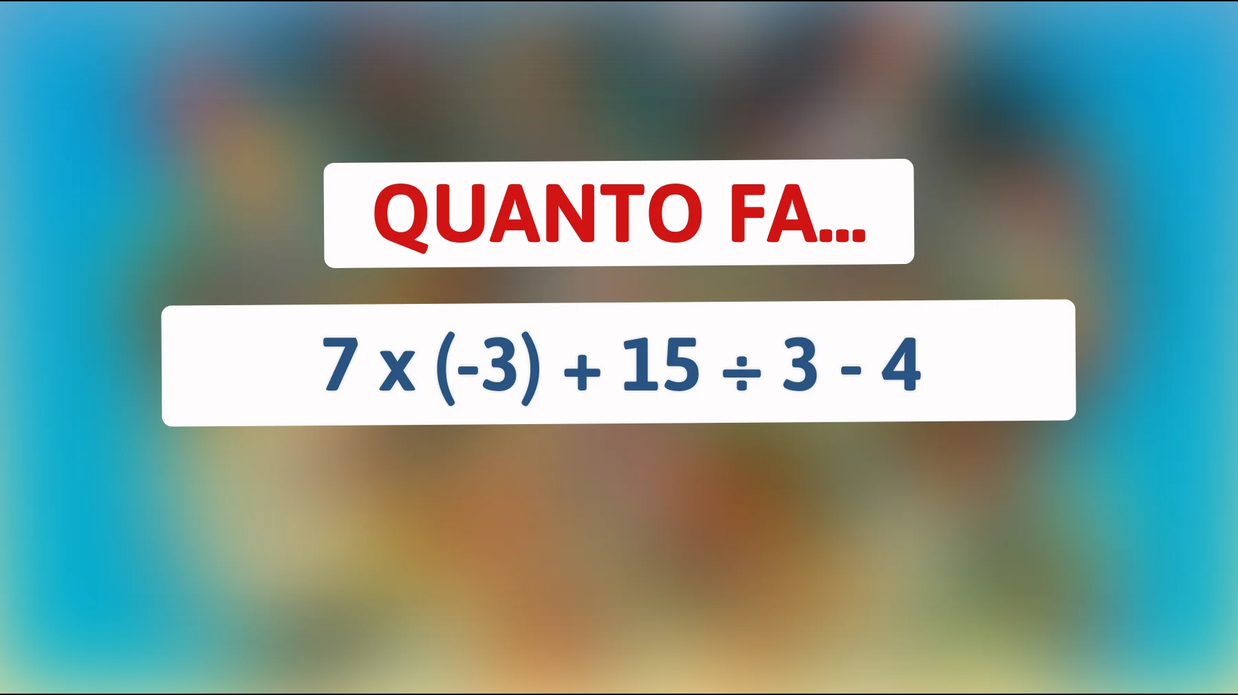 Solo i veri geni possono risolvere questo rompicapo matematico: Accetti la sfida?"