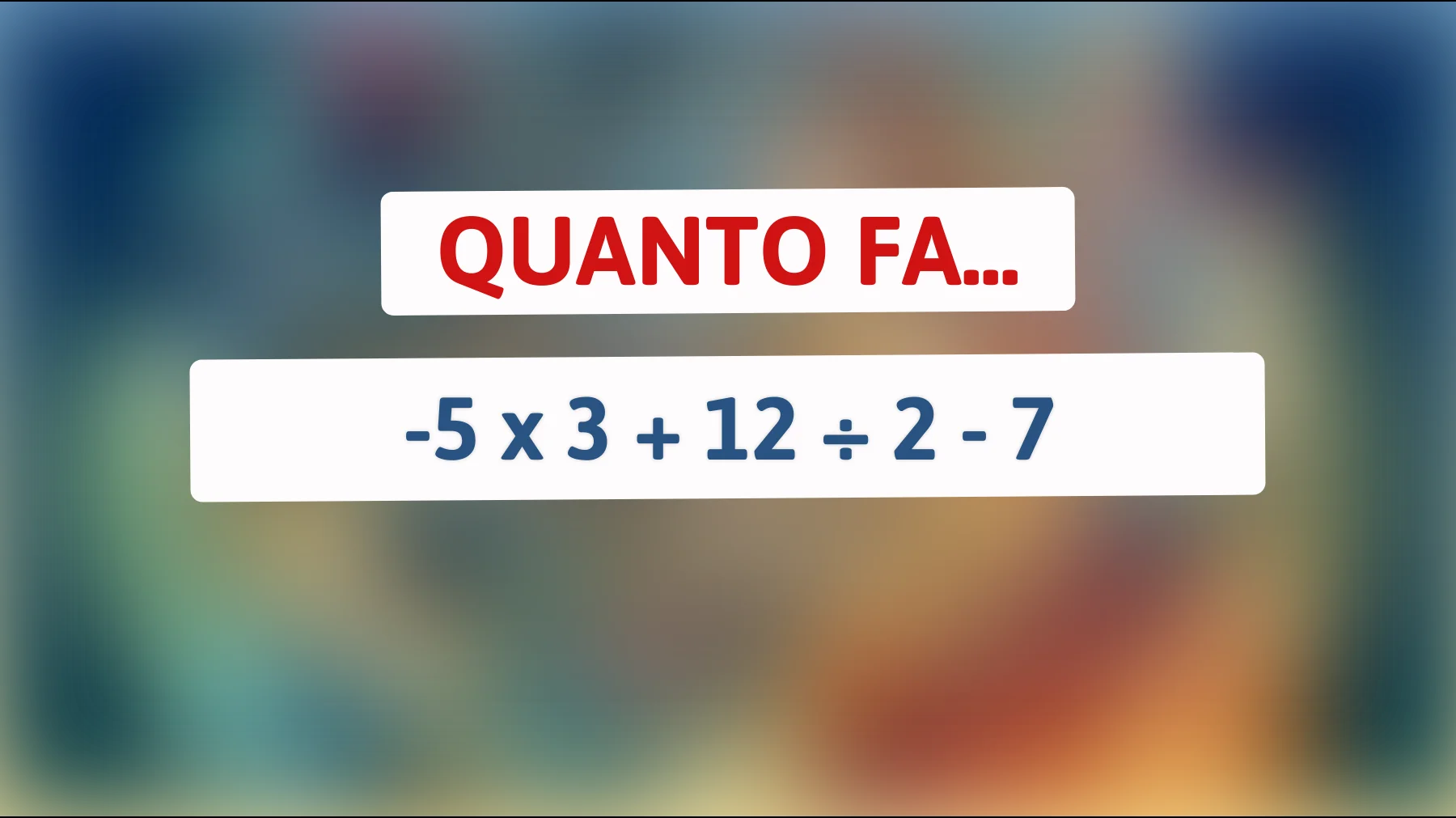 Scopri il segreto di questo semplice enigma matematico che solo un vero genio risolverà!"