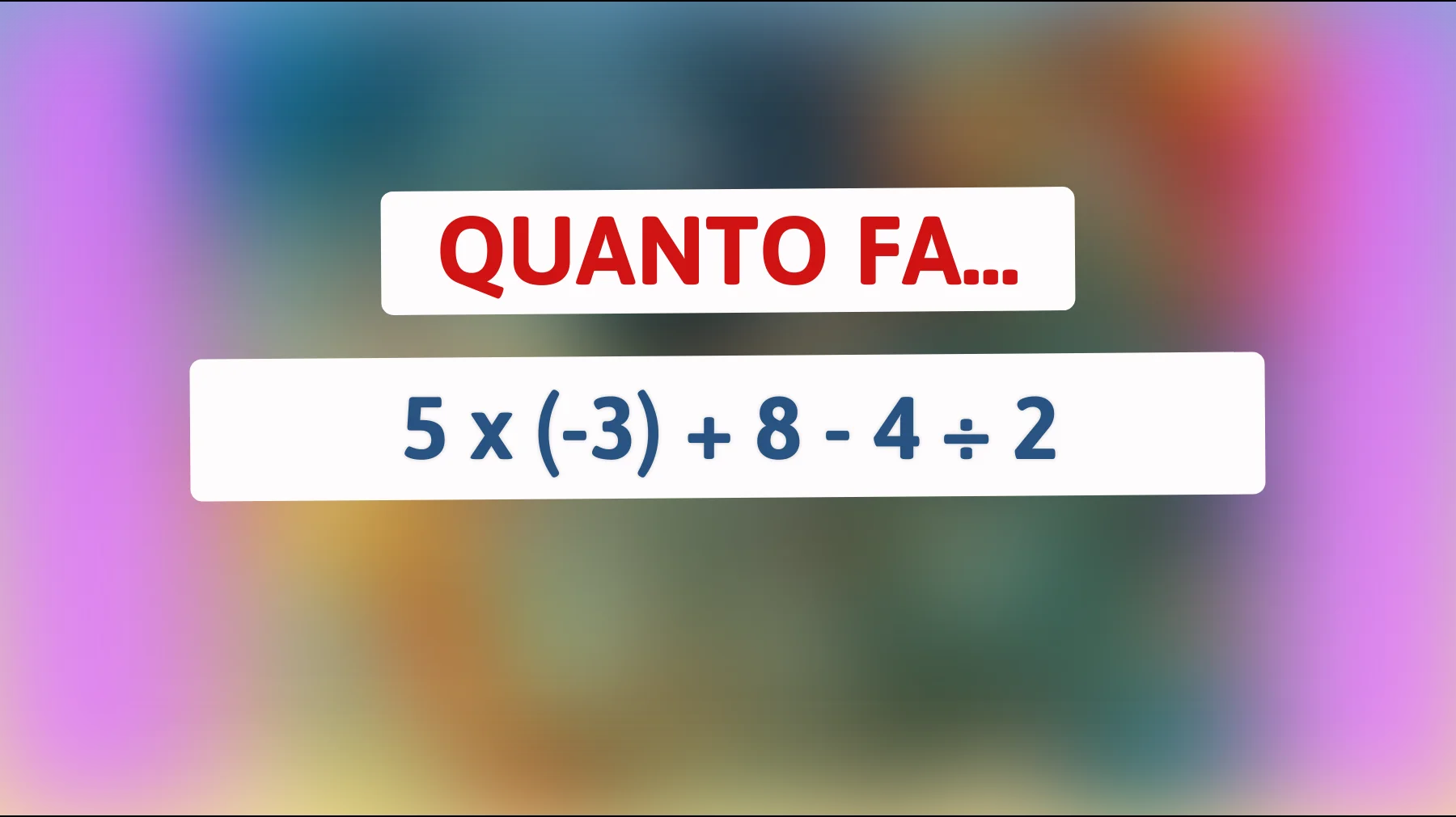 Sfida il tuo intelletto con questo indovinello matematico: riuscirai a risolverlo come un vero genio?"