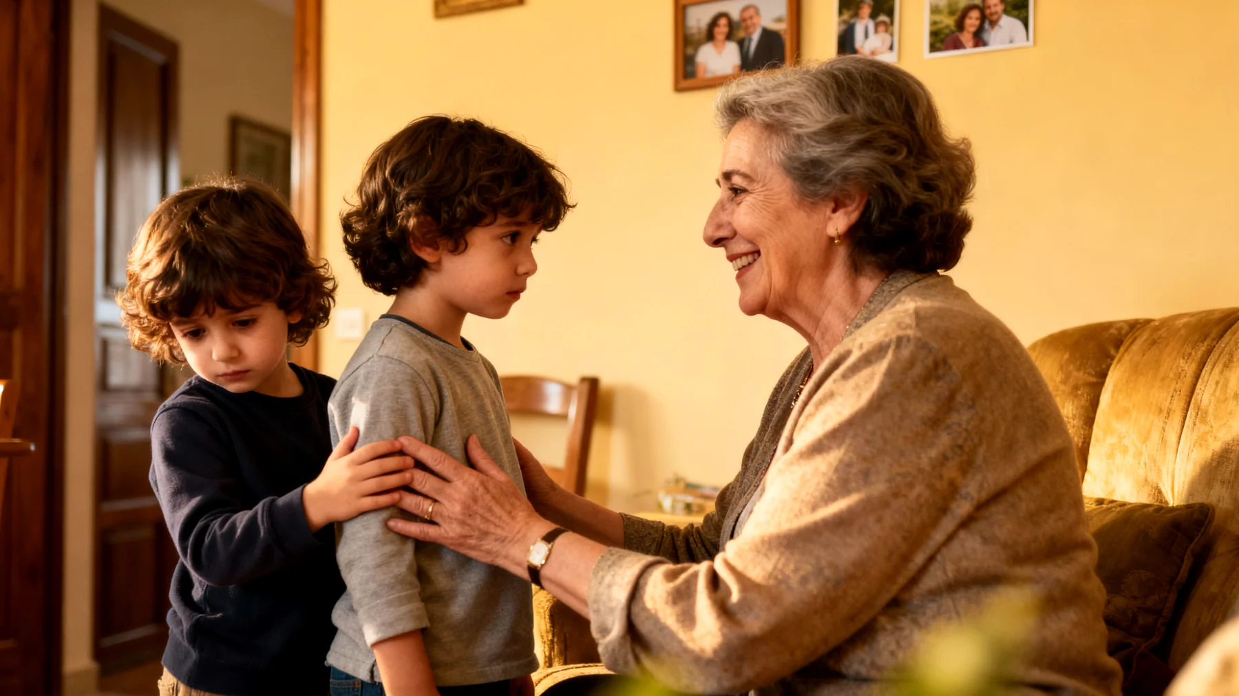 La nonna nota che i nipoti bambini mostrano scarsa fiducia in se stessi, si svalutano continuamente e hanno paura di sbagliare o di non essere all'altezza nelle attività quotidiane e nel gioco"