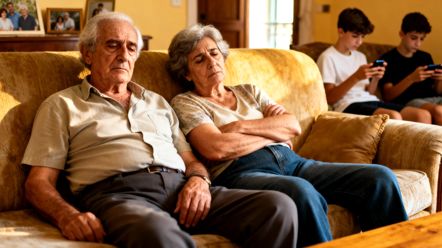 I nonni si sentono esausti e privi di energie nel gestire i nipoti adolescenti, faticando a trovare il tempo e le forze per mantenere un rapporto significativo con loro"