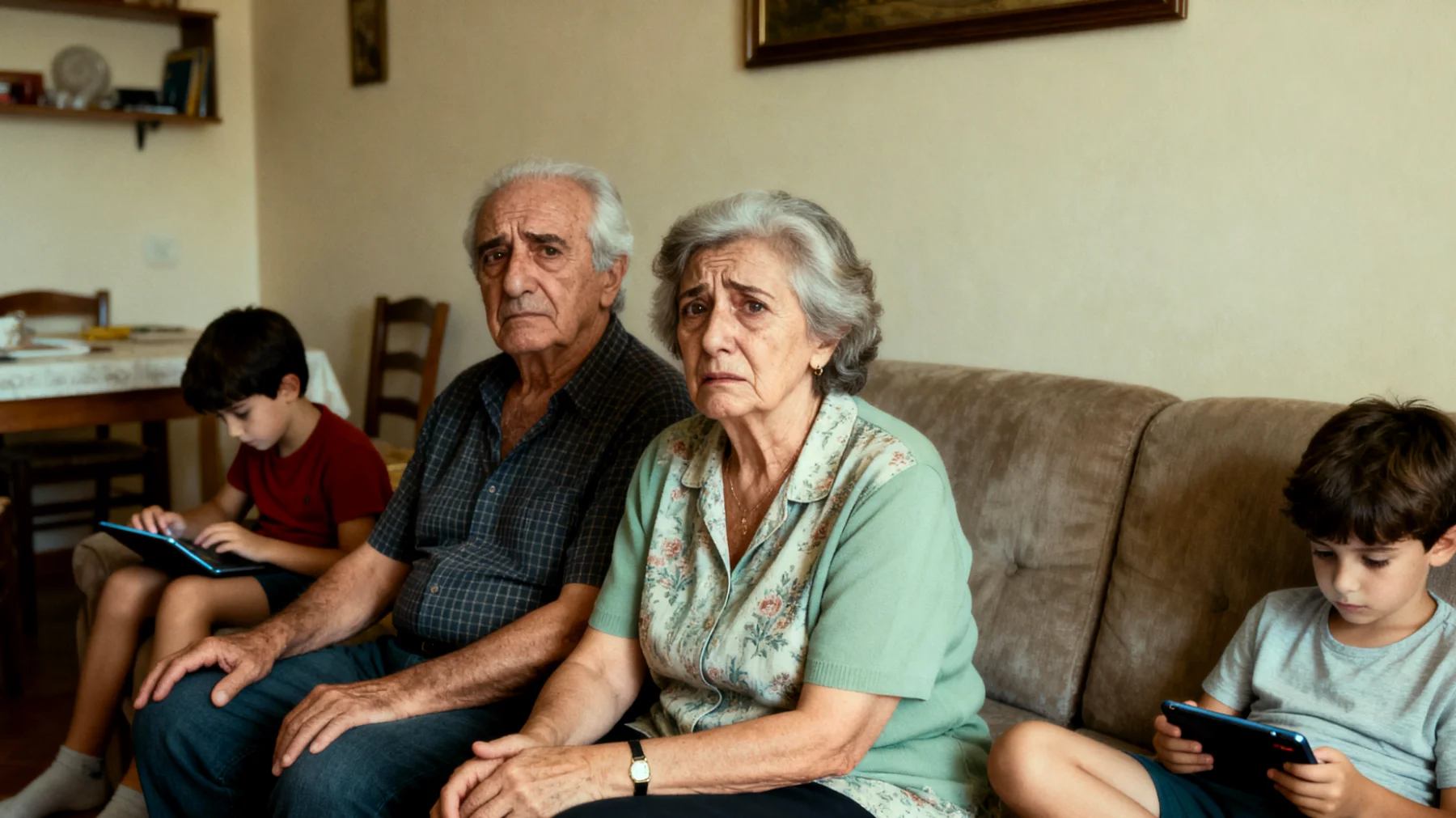 I nonni si sentono feriti e preoccupati perché i loro nipoti bambini sembrano non cercarli più emotivamente, mostrandosi molto indipendenti e preferendo giocare da soli o con i dispositivi elettronici piuttosto che trascorrere tempo affettivo con loro"